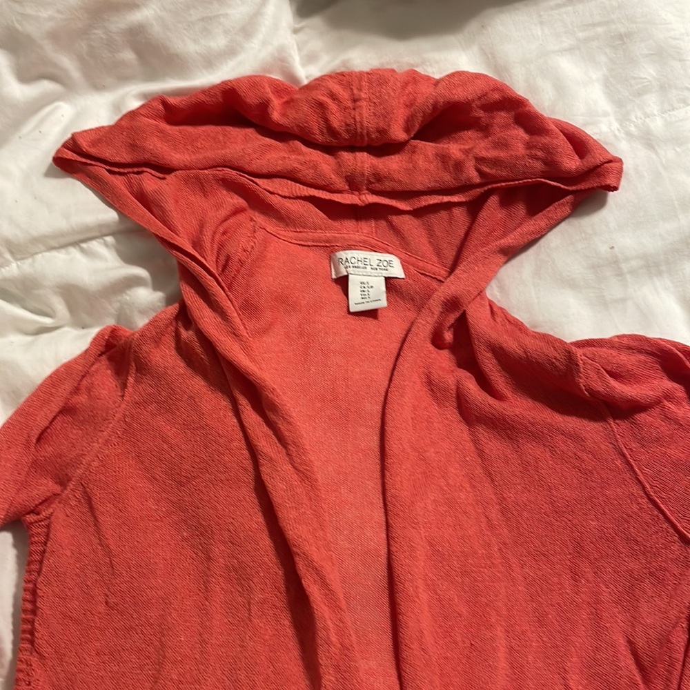 Rachel Zoe - Knit Long Sleeve Open Hoodie Sweater - Small - Picture 3 of 9